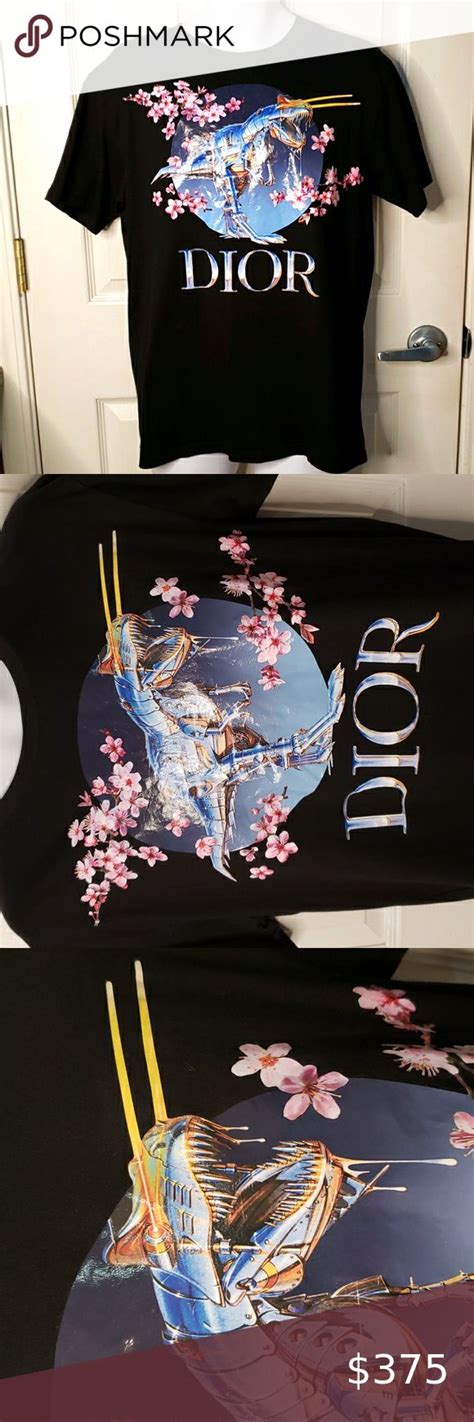 dior dino tshirt|dior sorayama cherry blossom shirt.